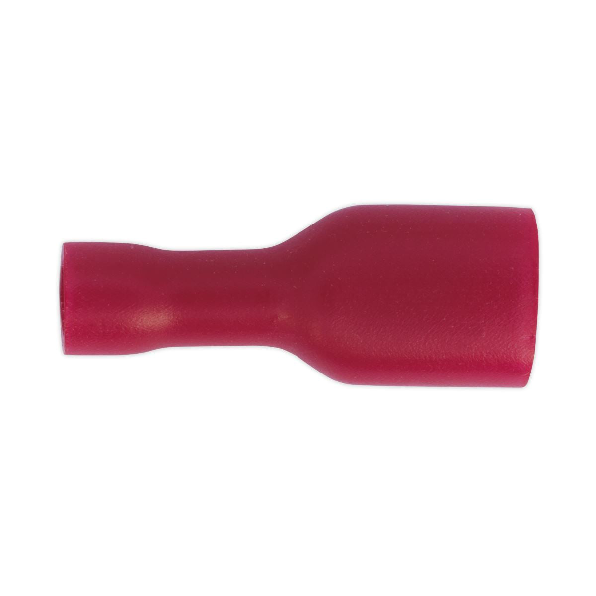 Sealey 100 Pack 6.3mm Red Fully Insulated Terminal