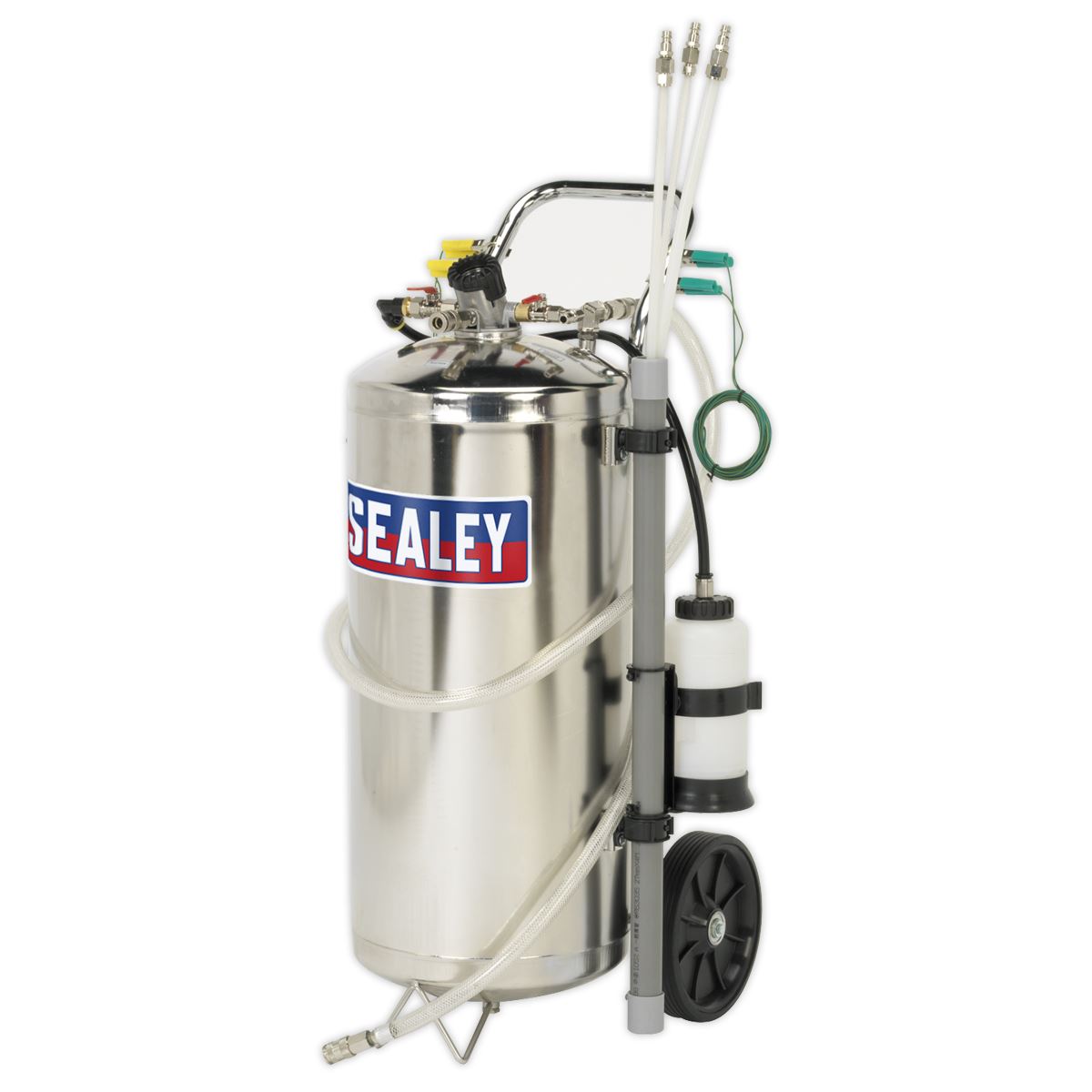 Sealey Air Operated Fuel Drainer 40L Stainless Steel