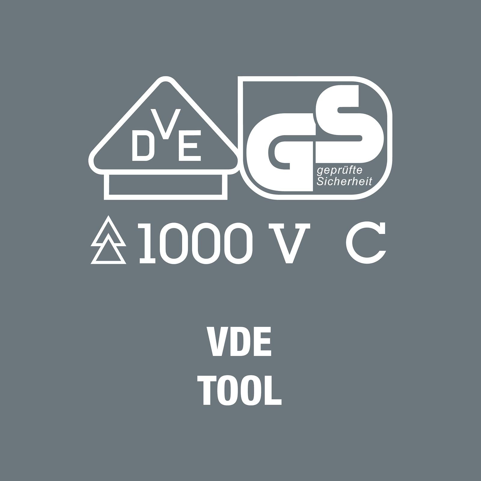 Wera Screwdriver Set Rack VDE 7 Piece 160 i/7 Kraftform Plus Series 100 Voltage Tester Slotted Phillips