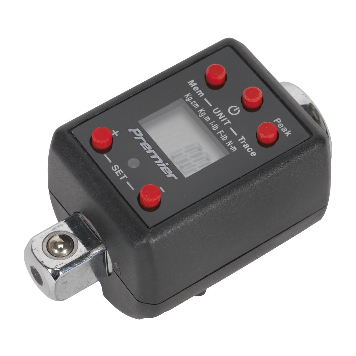 Sealey Premier Torque Adaptor Digital 1/2"Sq Drive 40-200Nm(29.5-147.5lb.ft)