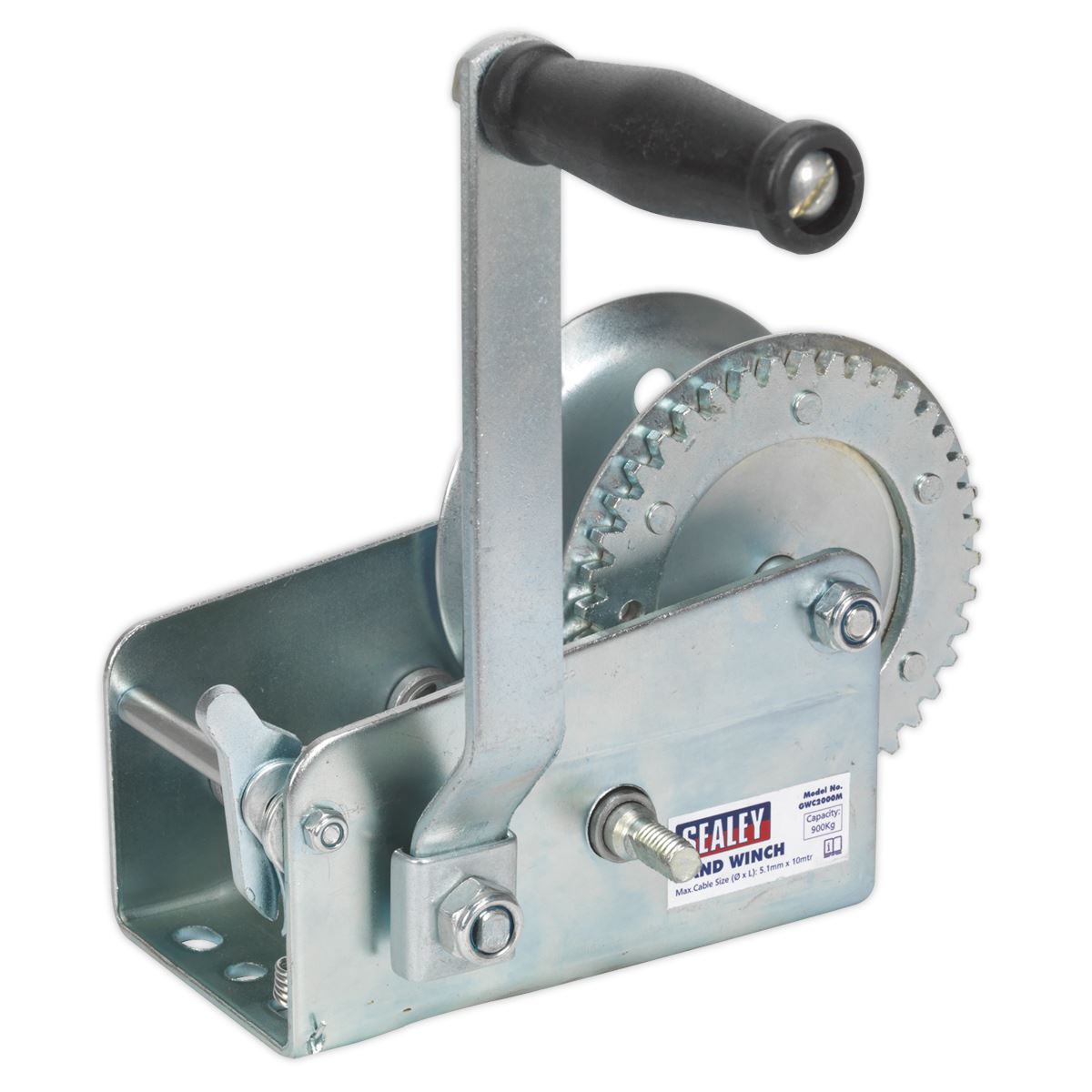 Sealey Geared Hand Winch 900kg Capacity