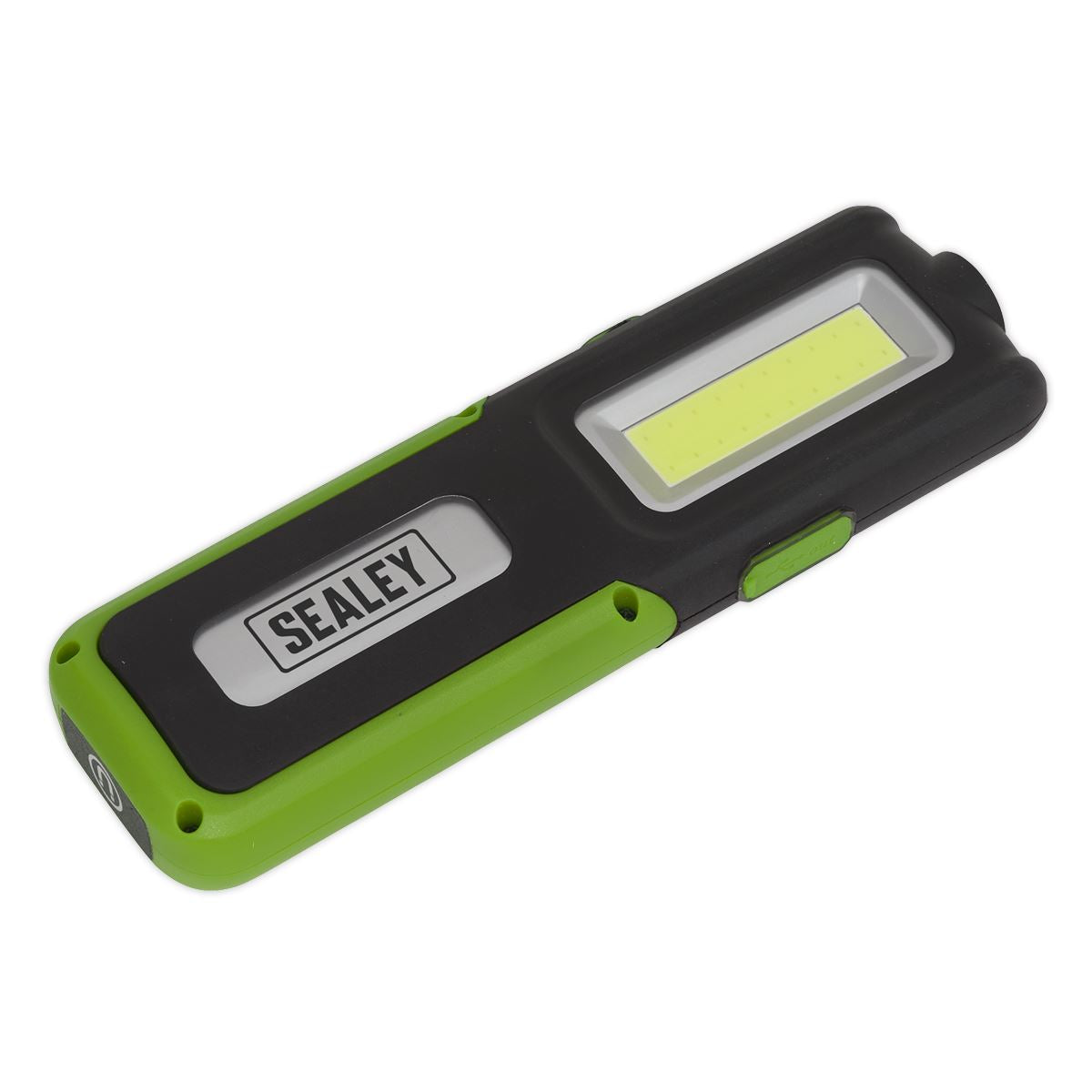 Sealey Rechargeable Inspection Light 5W COB & 3W SMD LED with Power Bank - Green