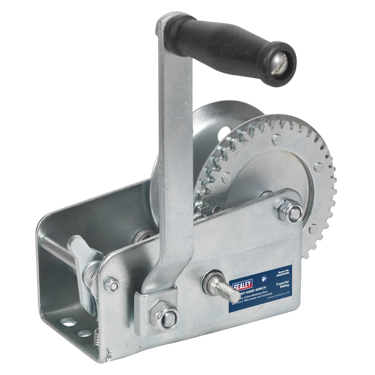 Sealey Geared Hand Winch 900kg Capacity