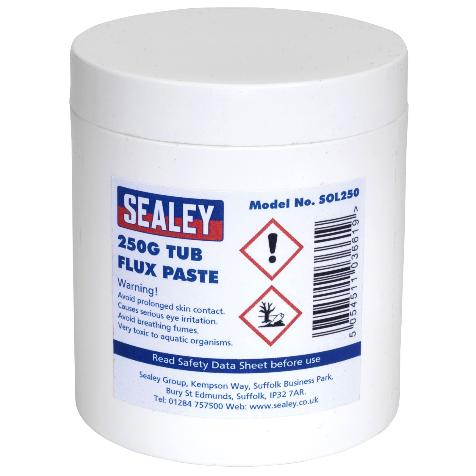 Sealey 250g Tub Solder Flux Paste Soldering Electronic Copper Cleaning