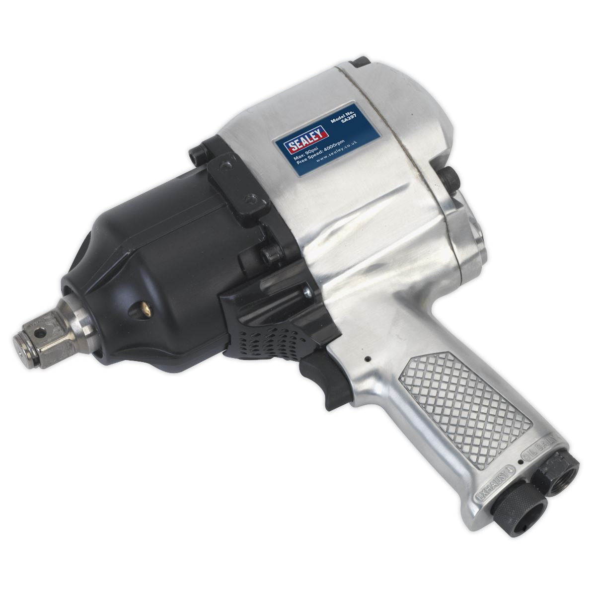Sealey Air Impact Wrench 1"Sq Drive Pistol Type - Twin Hammer