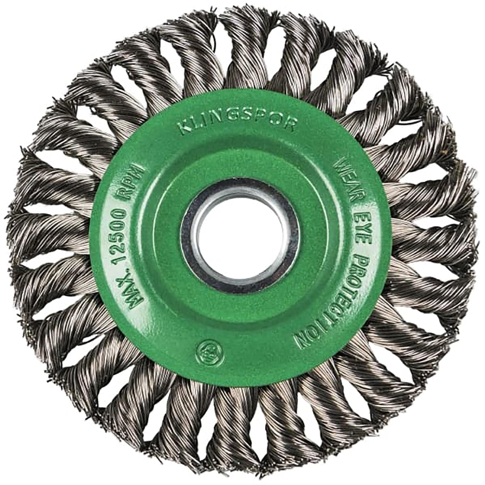 Klingspor Twist Knot Wire Wheel Brush 115mm 125mm Stainless Steel BR600Z