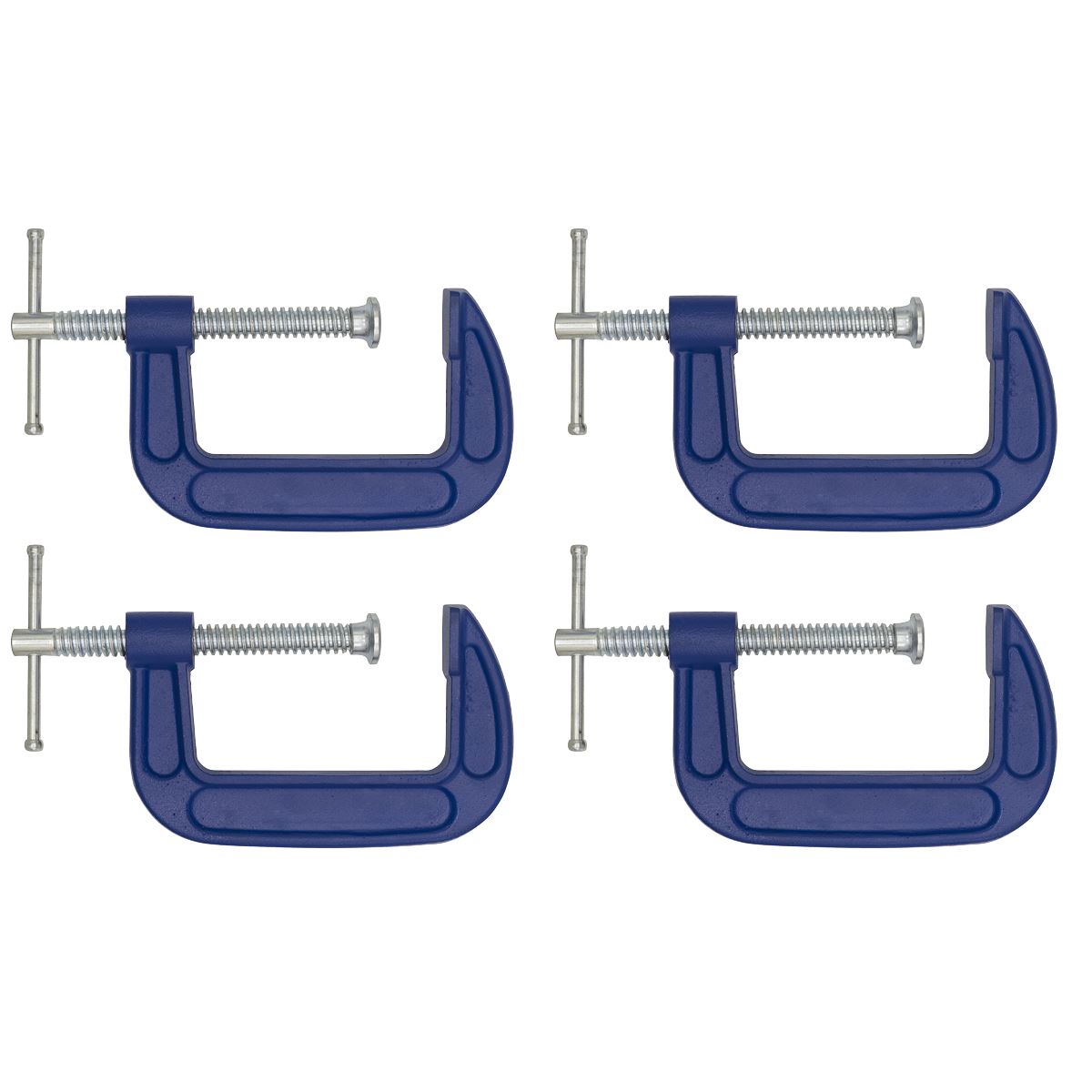 Sealey G-Clamp 75mm - Pack of 4