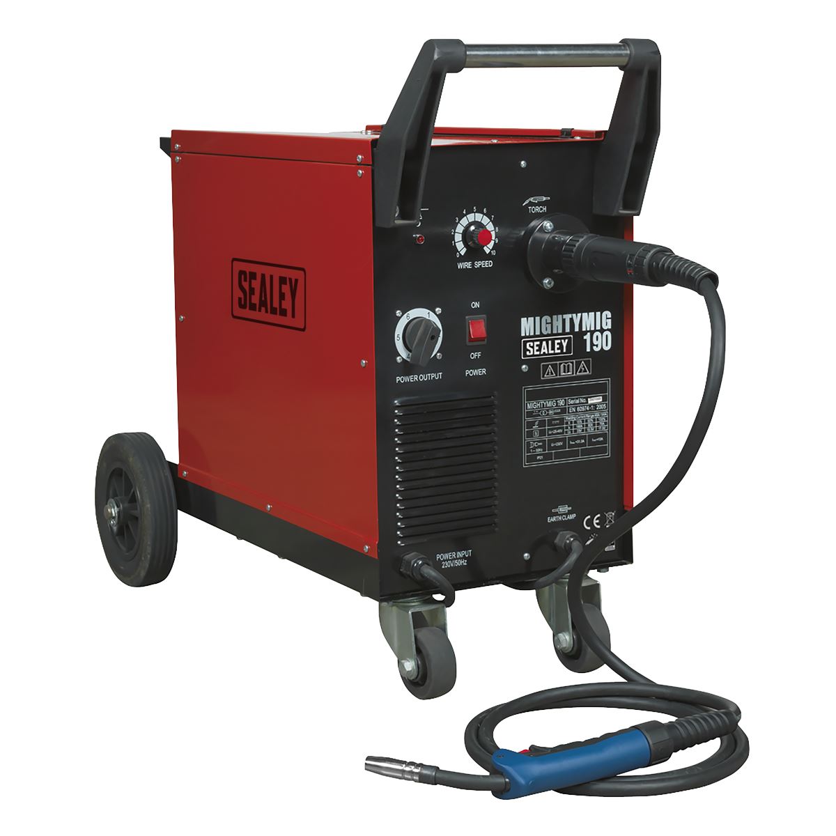 Sealey Professional Gas/Gasless MIG Welder 190A with Euro Torch
