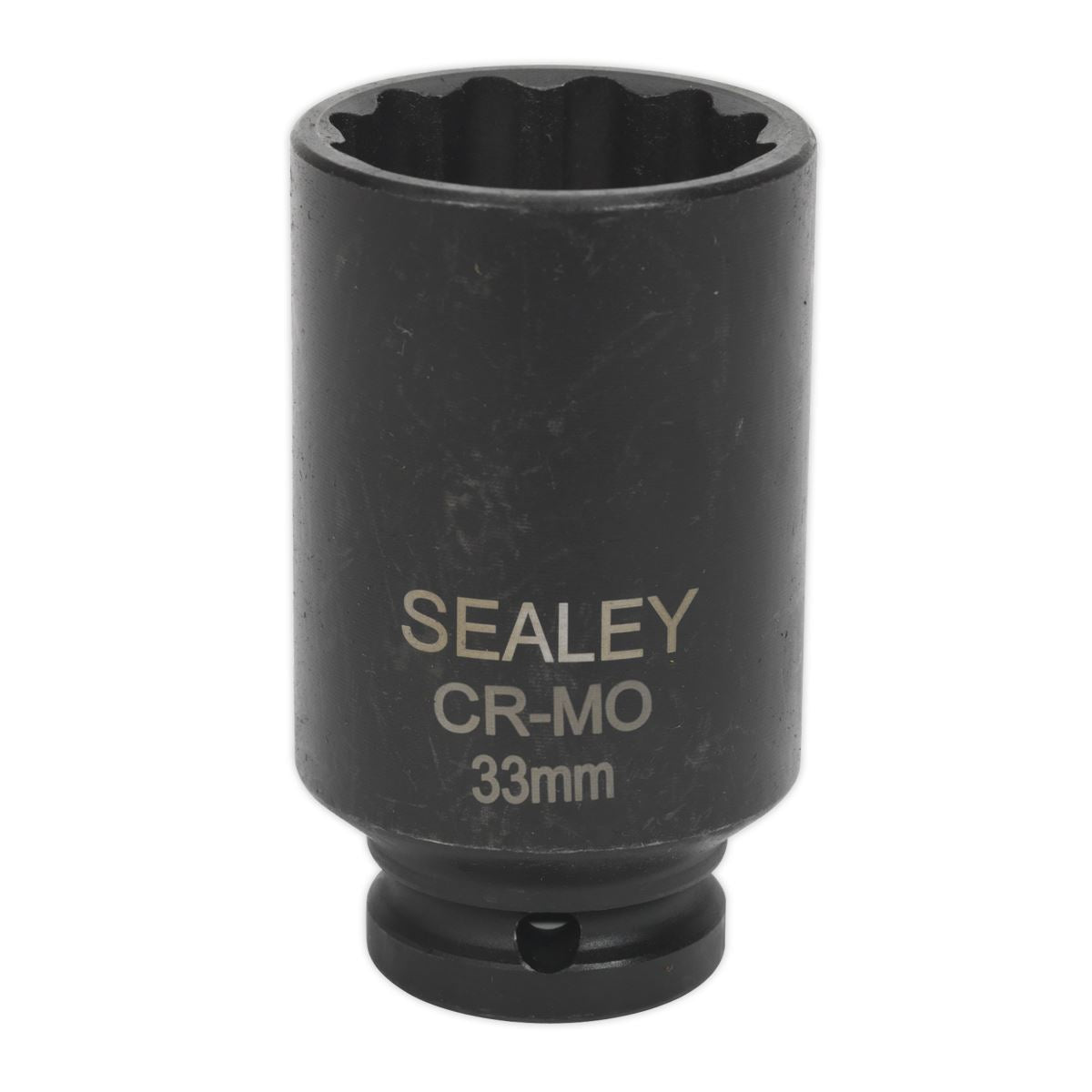 Sealey Premier Impact Socket 33mm Bi-Hex Deep 1/2"Sq Drive