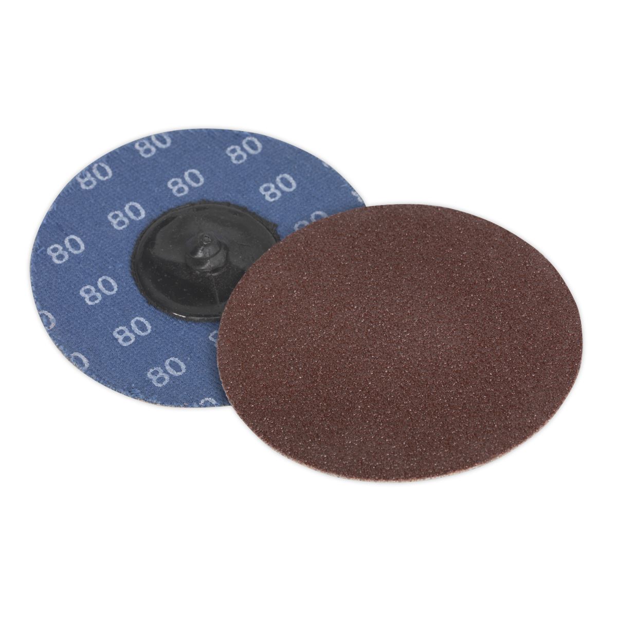 Sealey Quick-Change Sanding Disc Ø75mm 80Grit Pack of 10