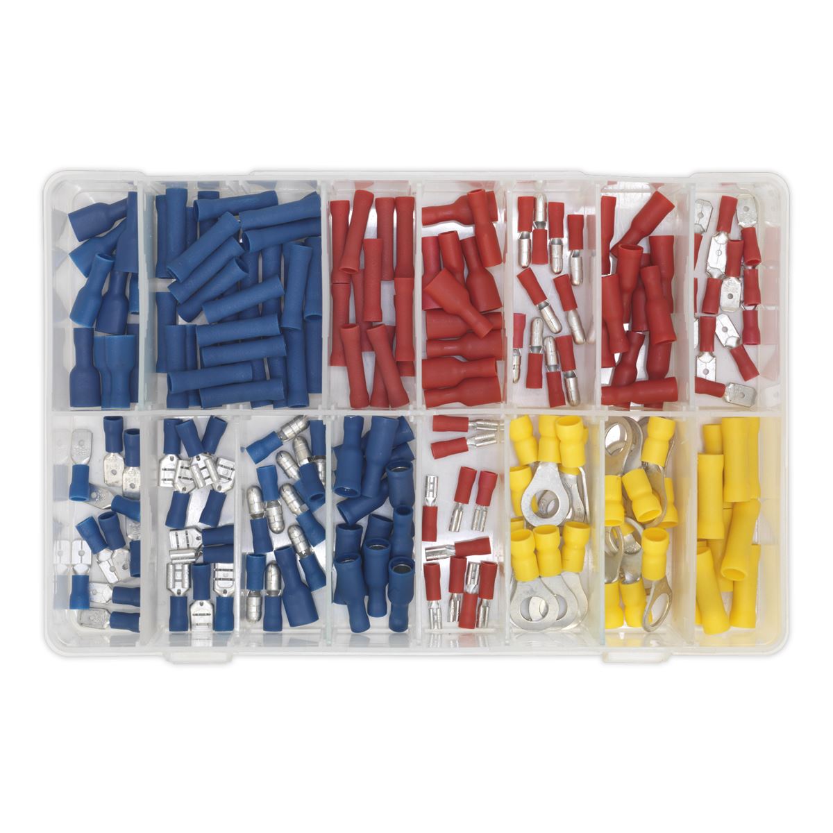 Sealey Crimp Terminal Assortment 200pc Blue, Red & Yellow