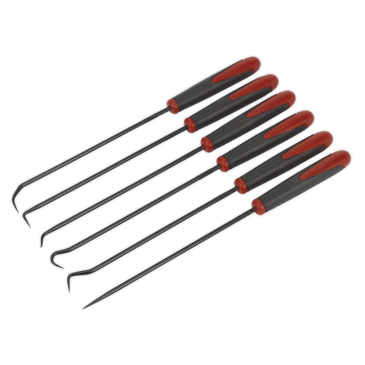Sealey Hook and Pick Set Extra Long 6 Piece