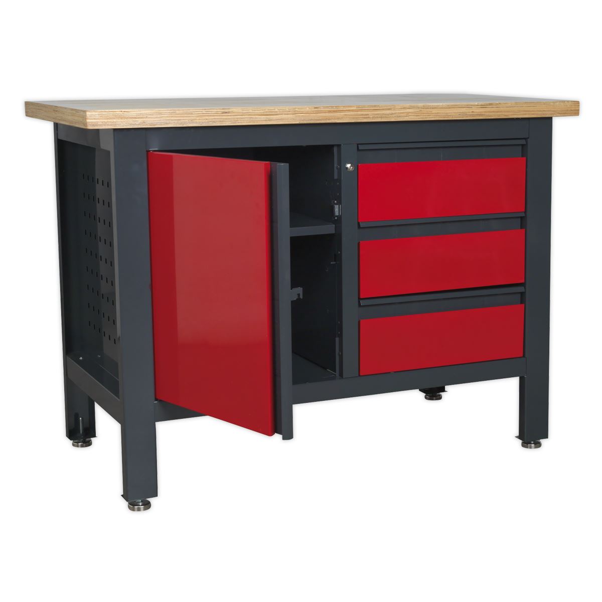 Sealey Workstation with 3 Drawers & Cupboard
