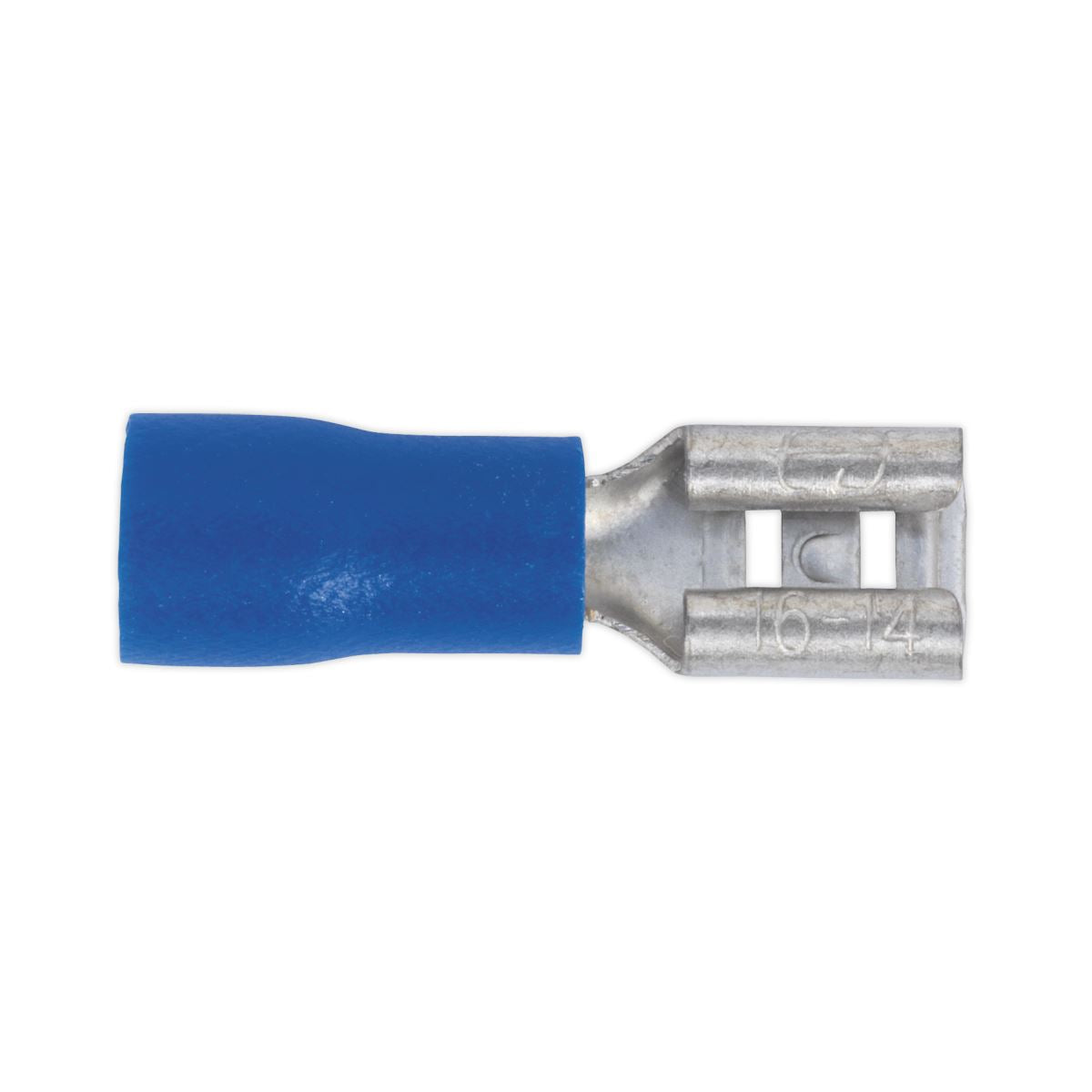 Sealey 100 Pack 4.8mm Blue Push On Female Terminal
