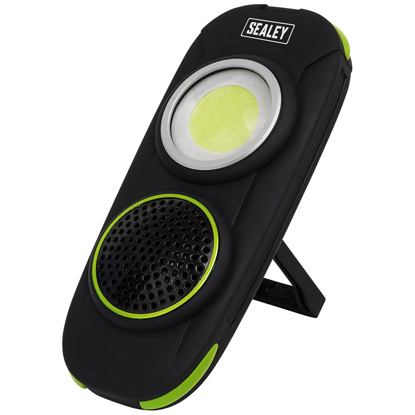 Sealey Rechargeable Torch with Wireless Speaker 10W COB LED 500 Lumens