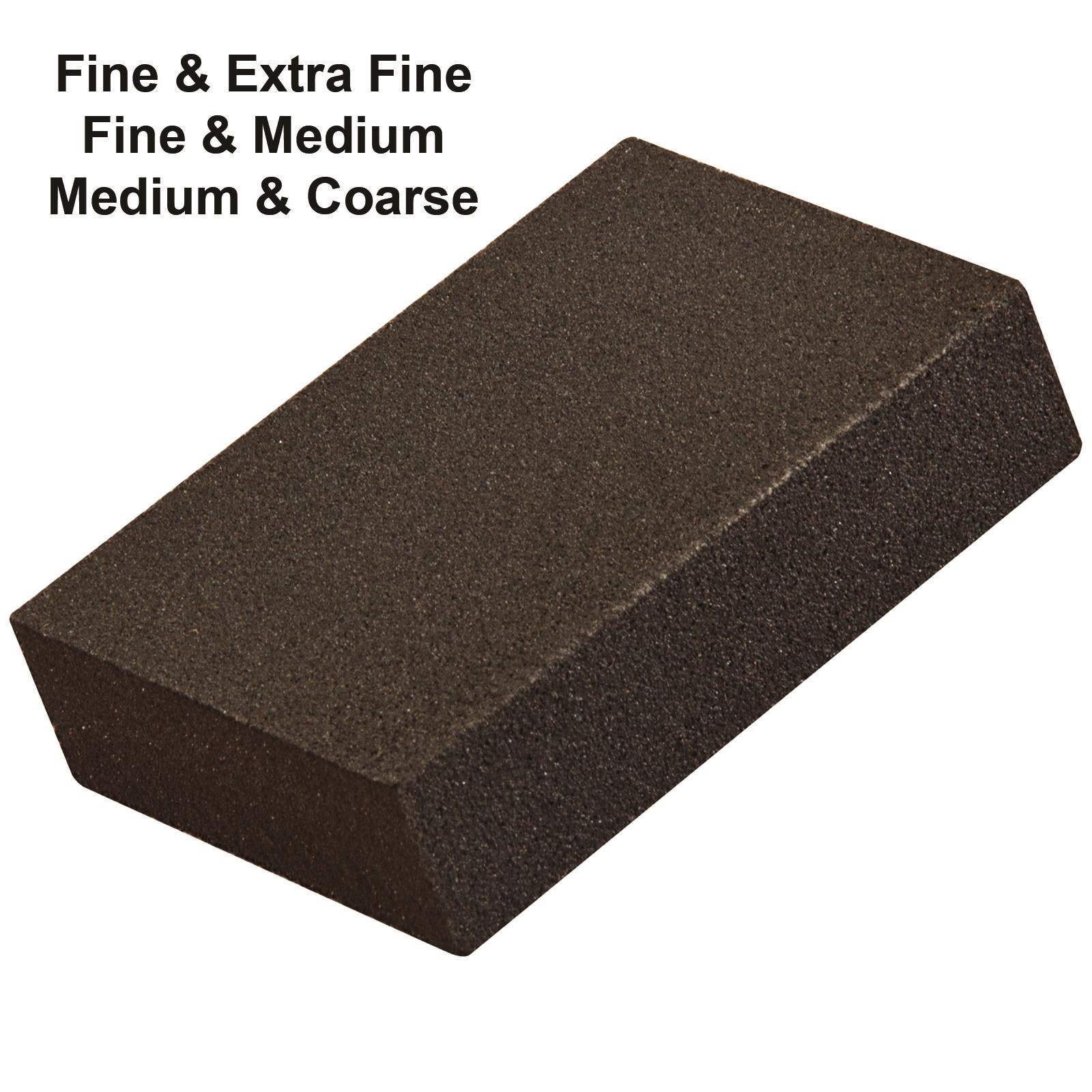 Silverline Foam Sanding Blocks Extra Fine - Coarse