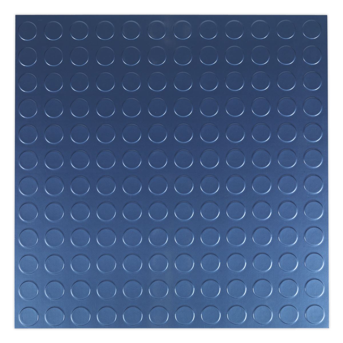 Sealey Vinyl Floor Tile with Peel & Stick Backing - Blue Coin Pack of 16