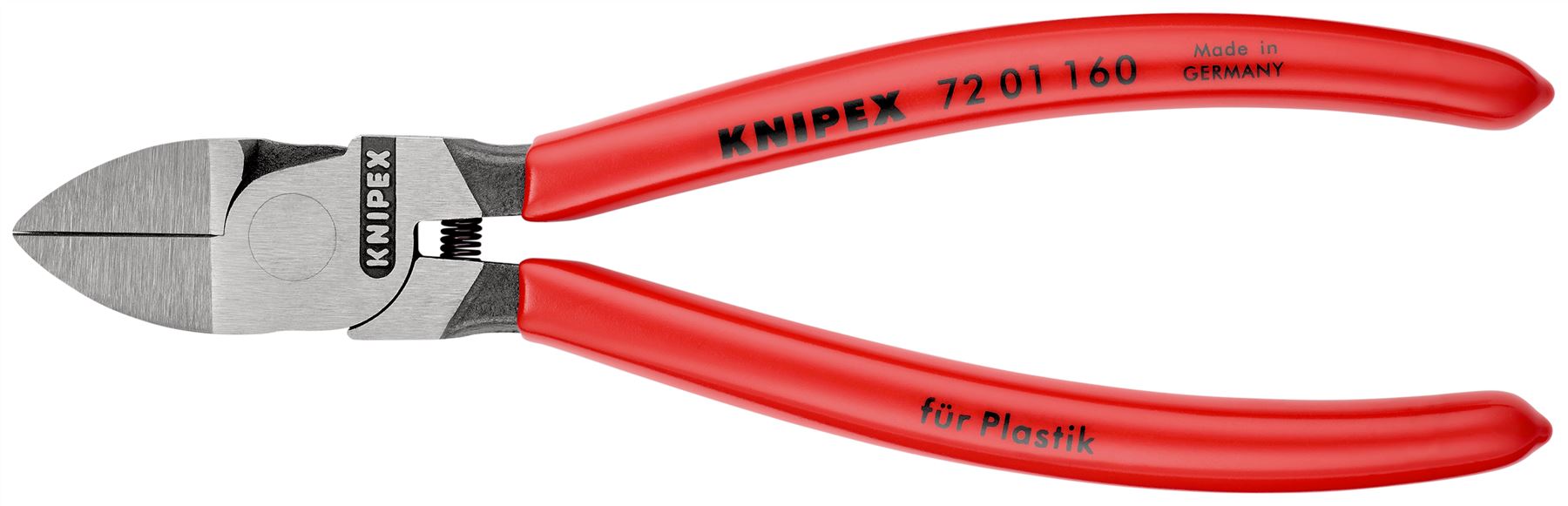 Knipex Cutting Pliers 160mm Diagonal Cutters for Plastics 72 01 160