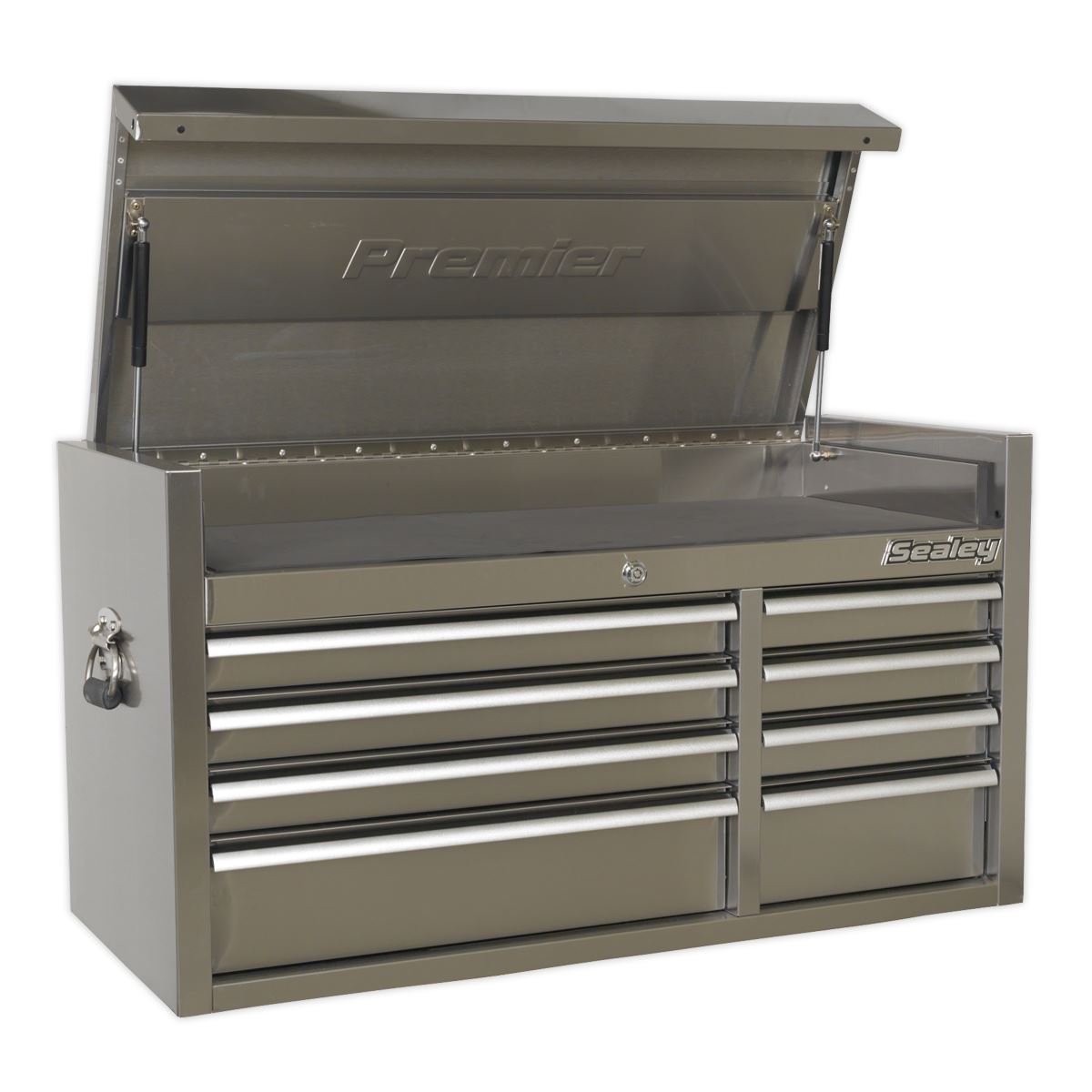 Sealey Premier Topchest 8 Drawer 1055mm Extra-Wide Stainless Steel Heavy-Duty