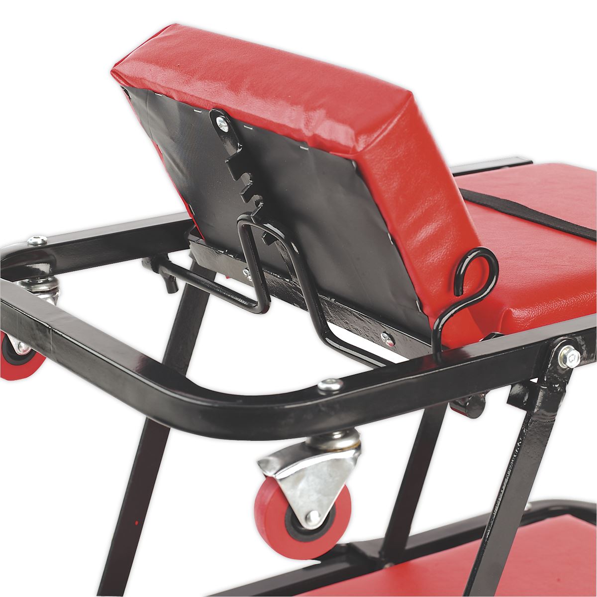 Sealey Creeper/Seat Steel with 7 Wheels & Adjustable Head Rest
