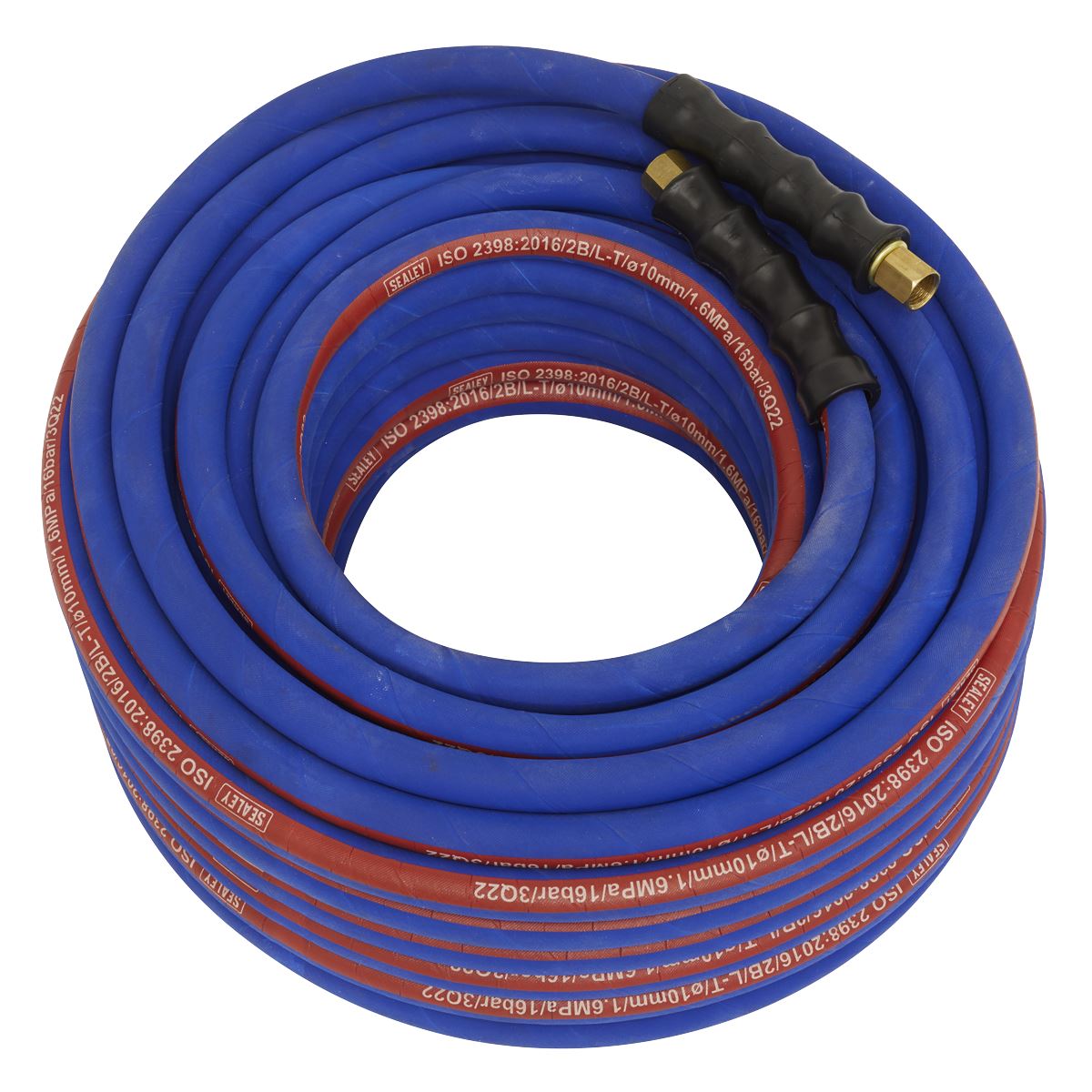 Sealey Air Hose 30m x Ø10mm with 1/4"BSP Unions Extra-Heavy-Duty