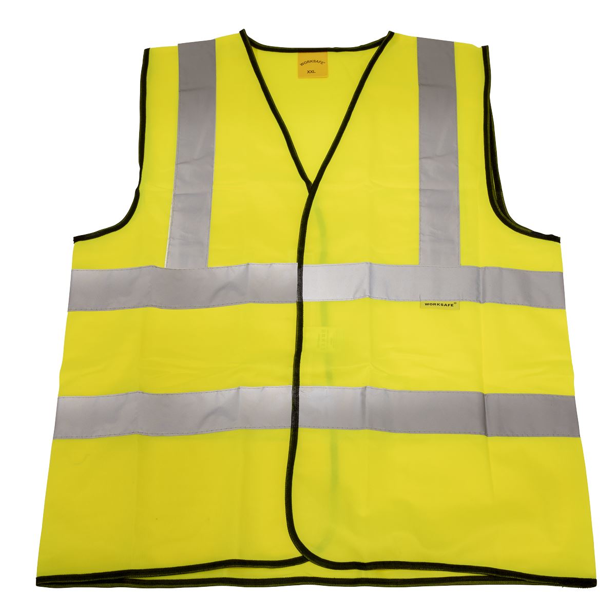 Worksafe by Sealey Hi-Vis Waistcoat (Site and Road Use) Yellow - XX-Large