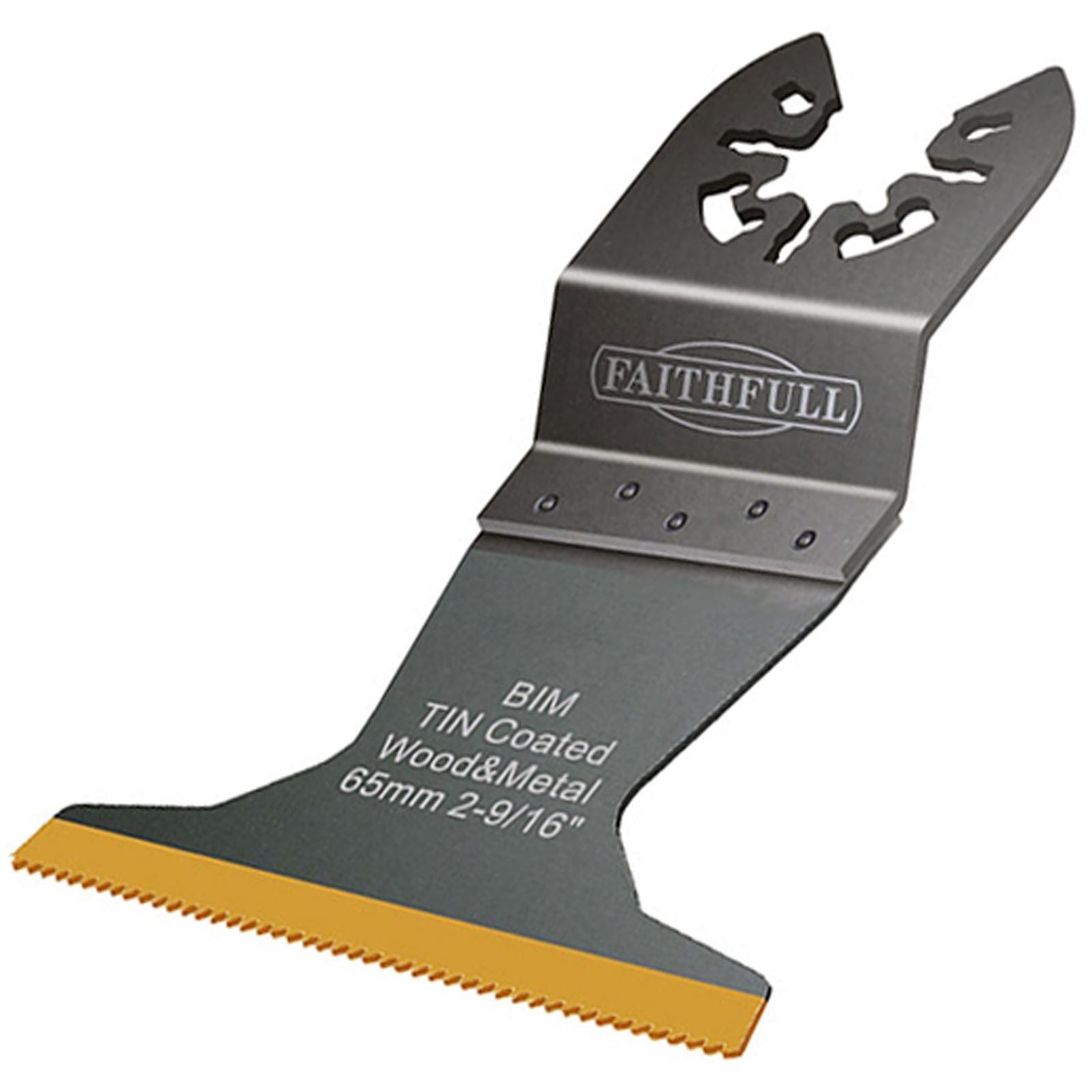 Faithfull 65mm Titanium Coated Flush Cut Multi Function Blade