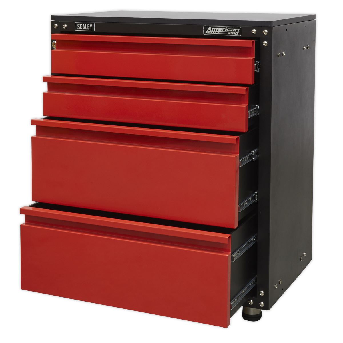 Sealey American Pro Modular 4 Drawer Cabinet with Worktop 665mm