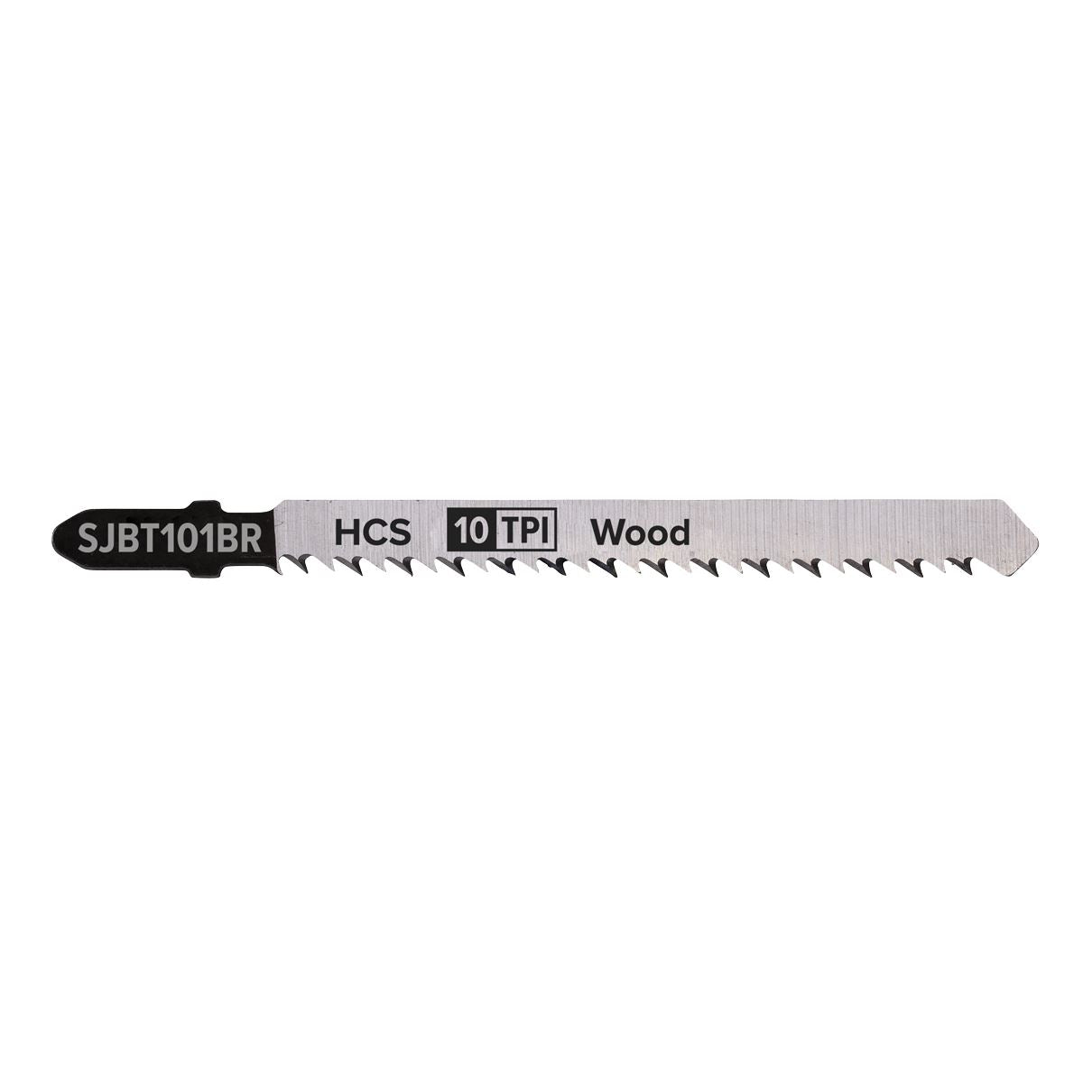 Sealey Jigsaw Blade Hard Wood Downward Cut 100mm 10tpi - Pack of 5