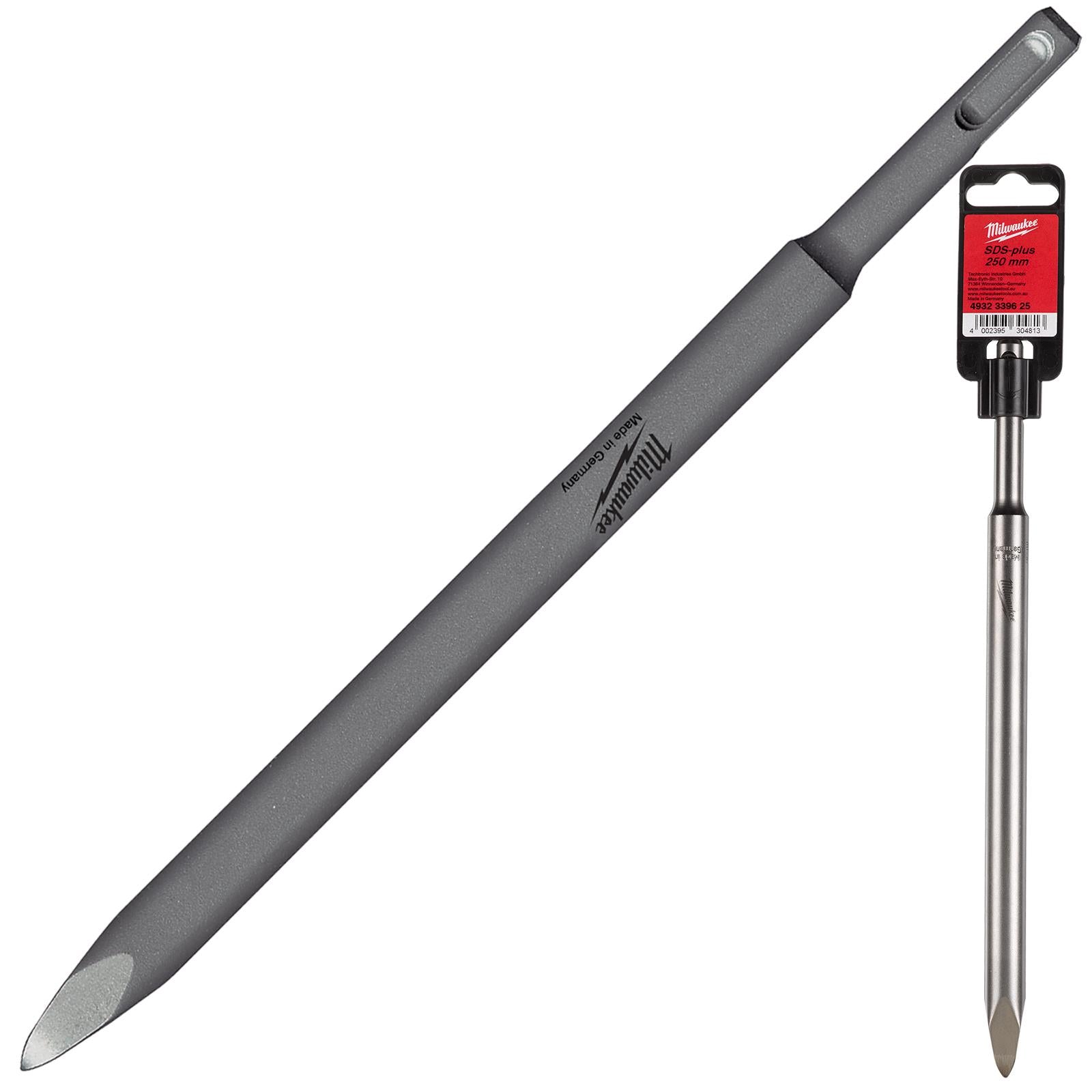 Milwaukee Pointed Chisel SDS Plus 250mm Length