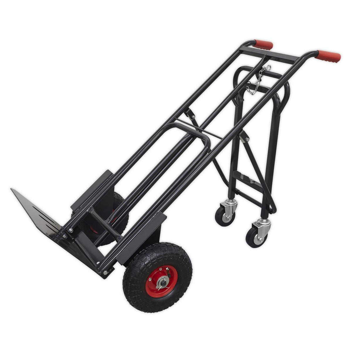 Sealey Premier Heavy-Duty 3-in-1 Sack Truck with PU Tyres 300kg Capacity