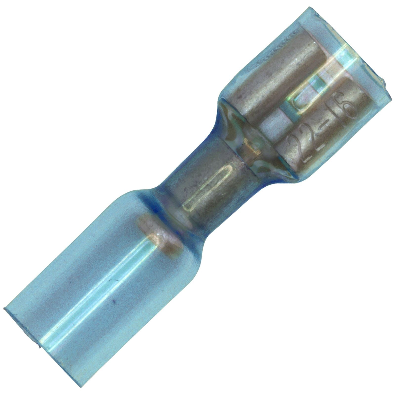 Sealey 25 Pack 6.4mm Blue Heat Shrink Push On Female Terminal