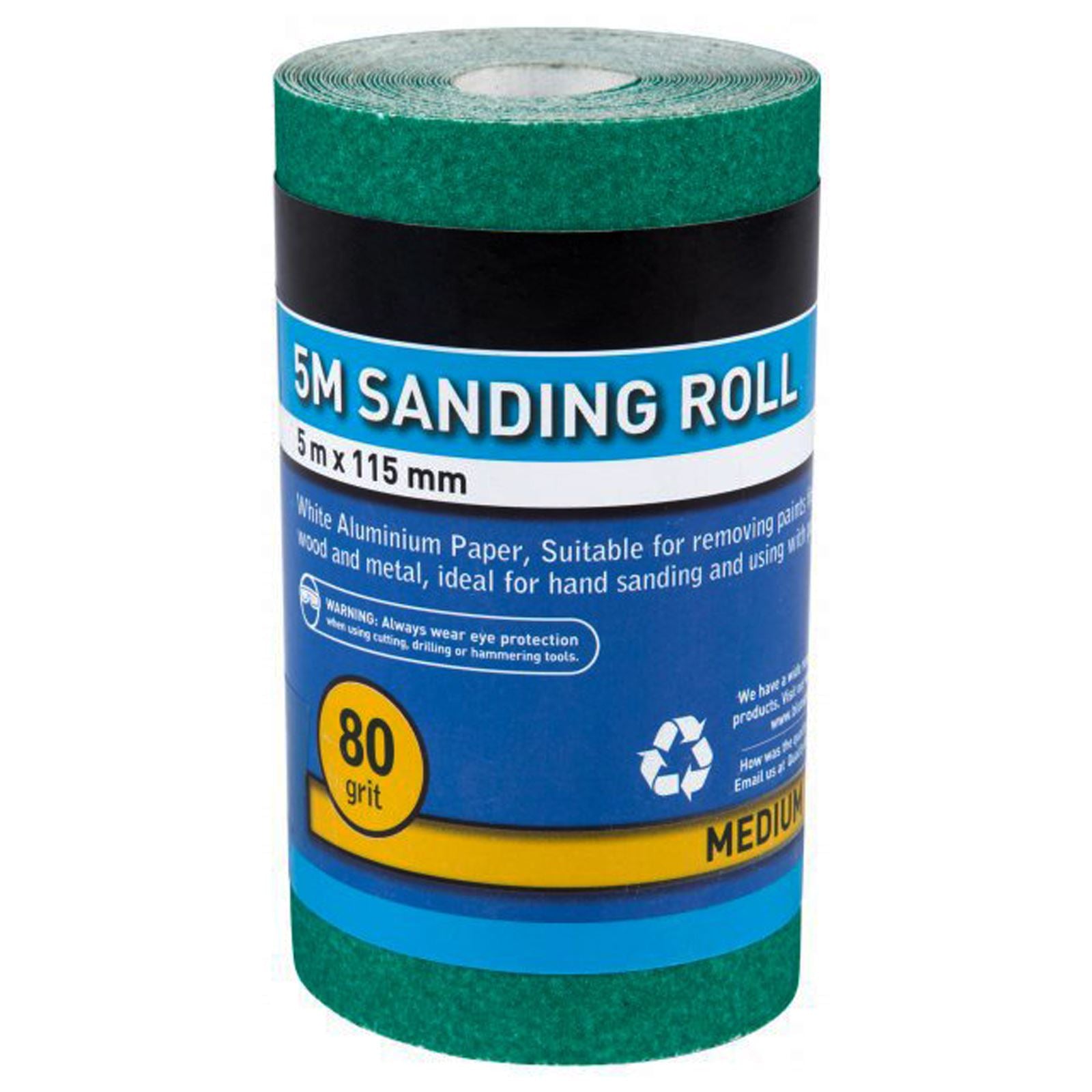 BlueSpot Sanding Paper Roll 5m x 115mm Aluminium Oxide