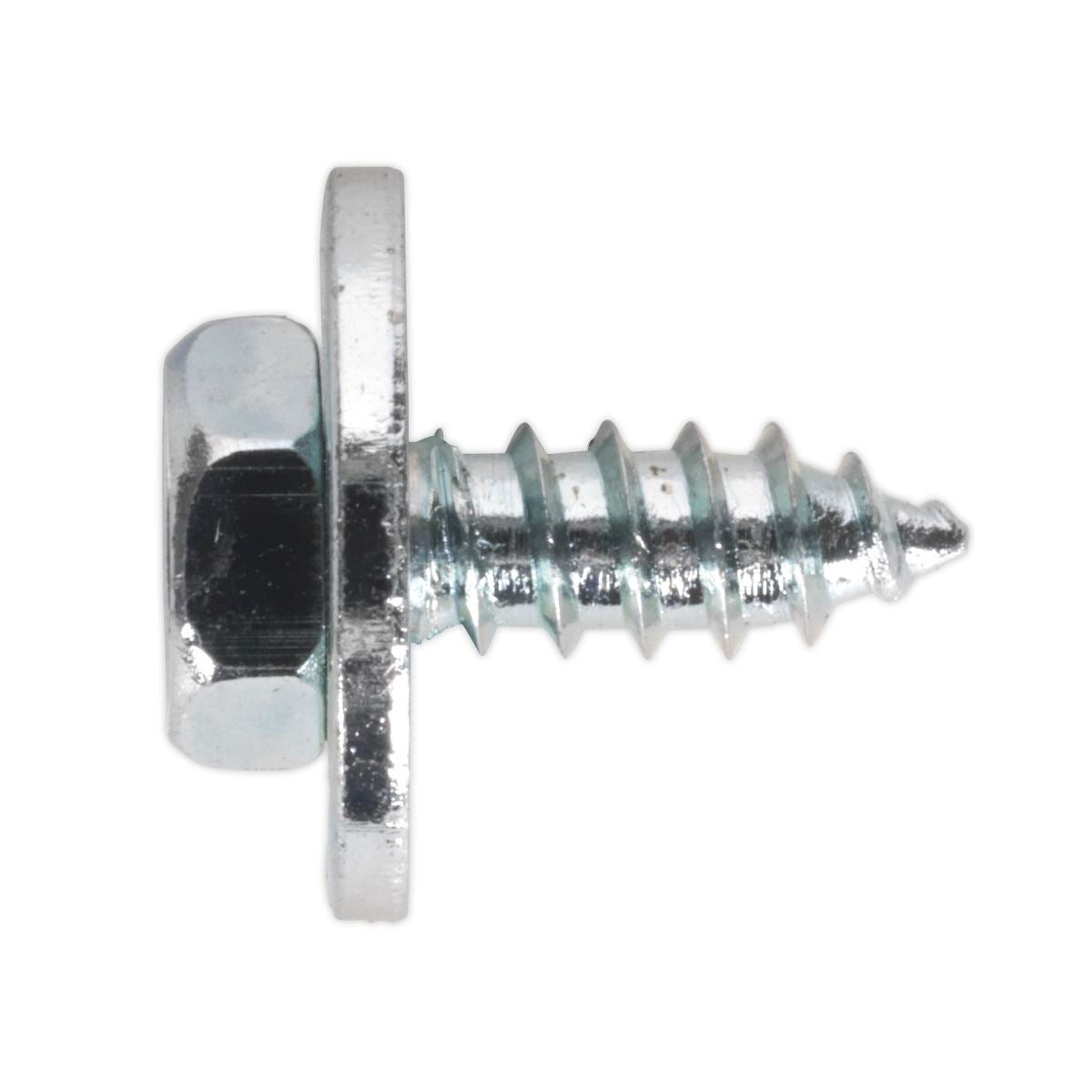 Sealey Acme Screw with Captive Washer #10 x 3/4" Zinc Pack of 100