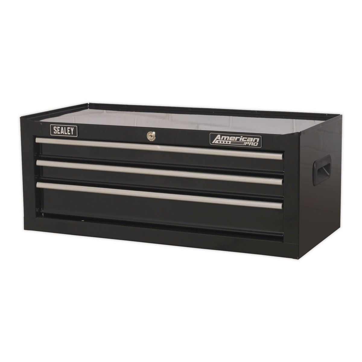 Sealey American Pro Mid-Box Tool Chest 3 Drawer with Ball-Bearing Slides - Black