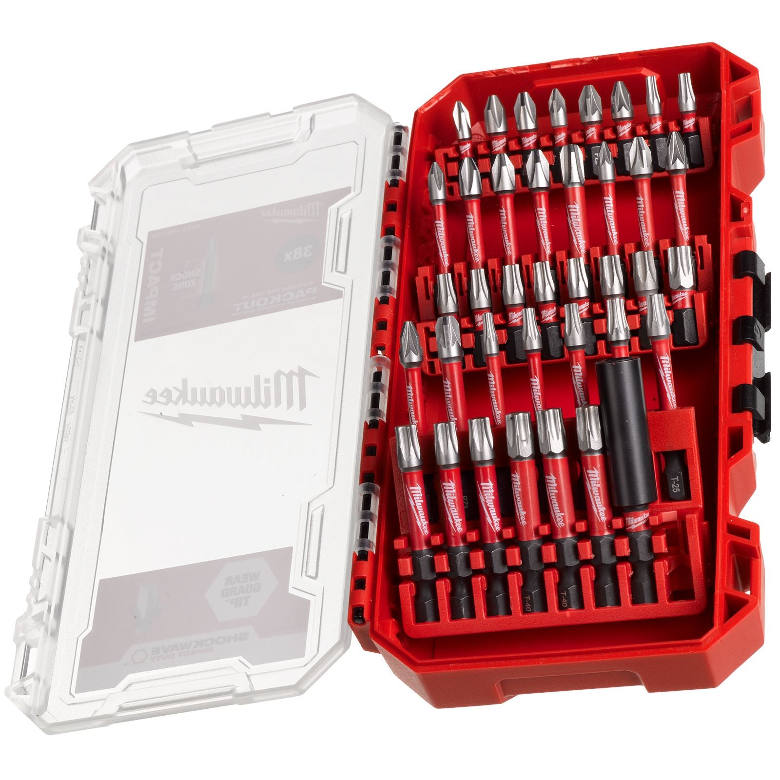 Milwaukee Screwdriver Bit Set 38 Piece SHOCKWAVE Impact Duty