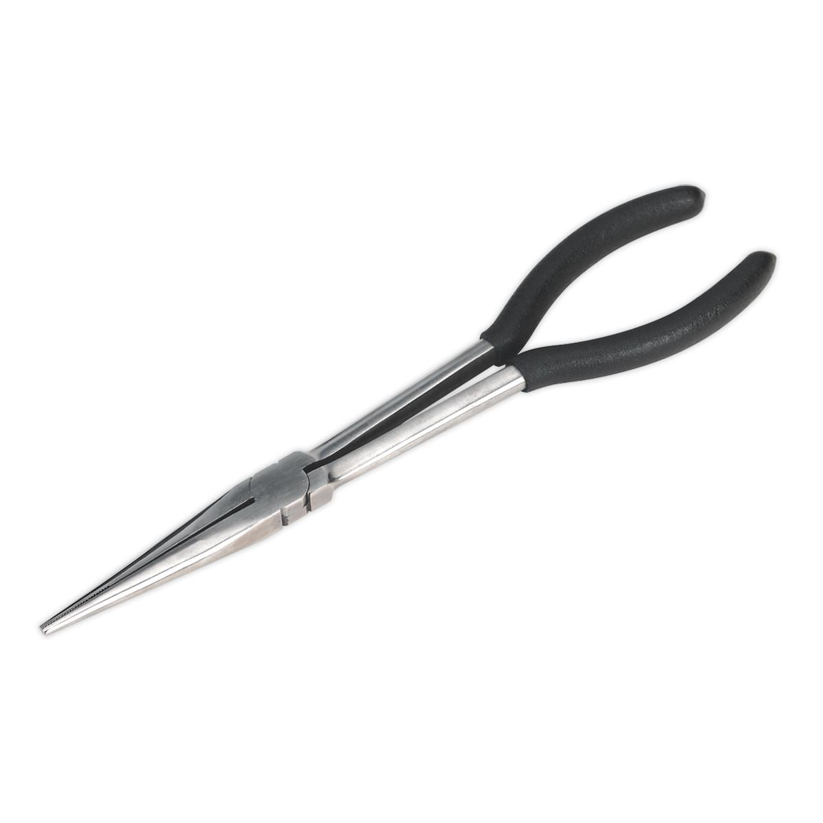 Siegen 280mm Straight Needle Nose Pliers Cushion Grip Handles Polished Finish