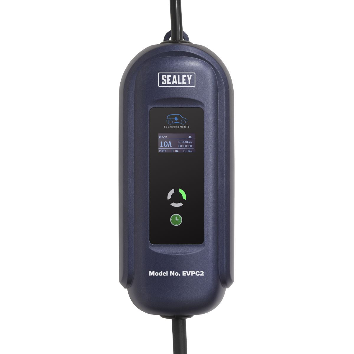 Sealey Portable EV Charger Type 2 to UK 10A (2.3KW) 5m Cable