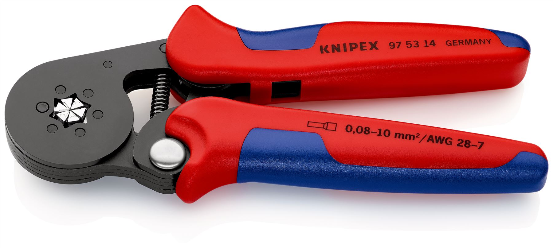 Knipex Automatic Crimping Pliers for Wire Ferrules 0.08-16mm Capacity 97 53 14