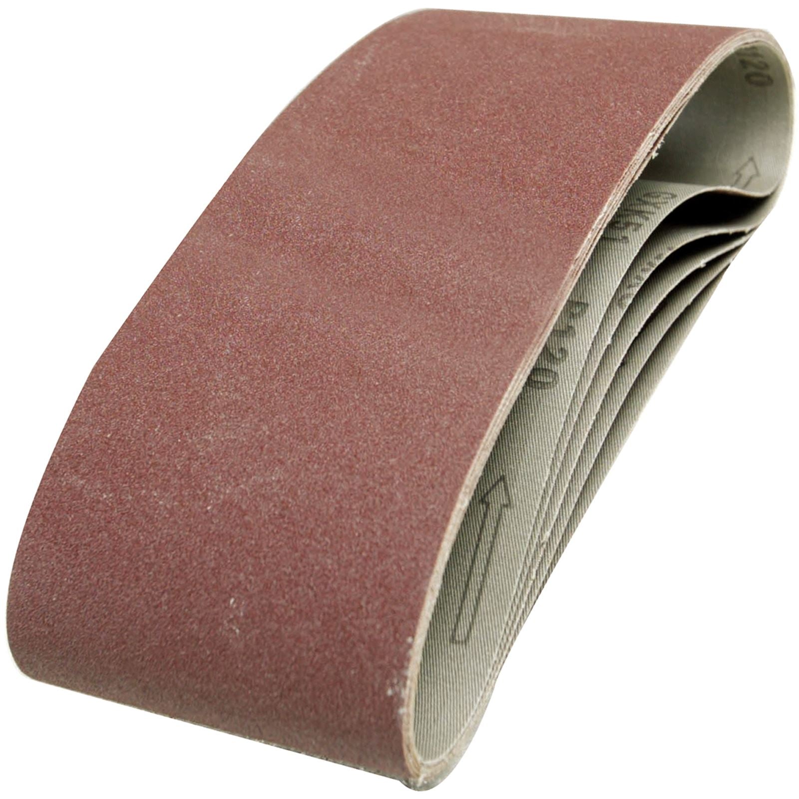 Silverline 5 Piece Aluminium Oxide Sanding Belts