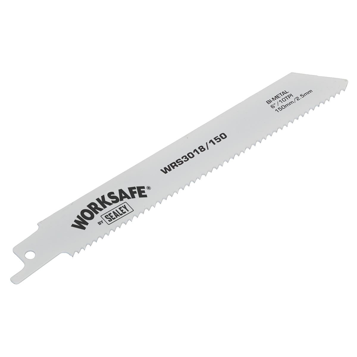 Worksafe by Sealey Reciprocating Saw Blade 150mm 10tpi - Pack of 5