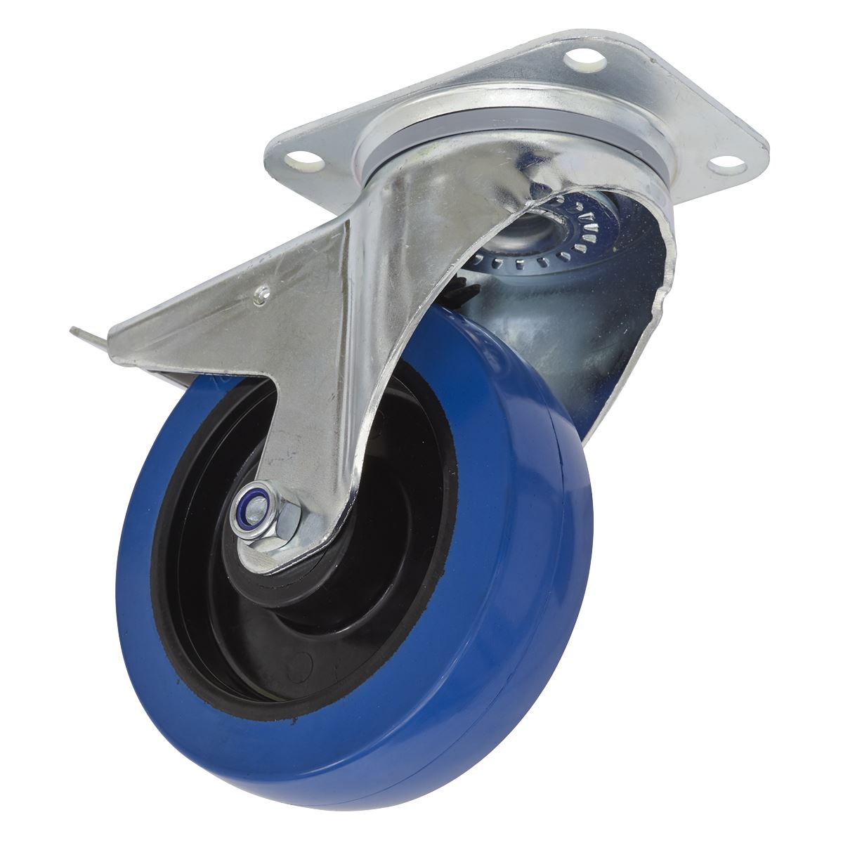 Sealey Castor Wheel Swivel Plate with Total Lock Ø160mm