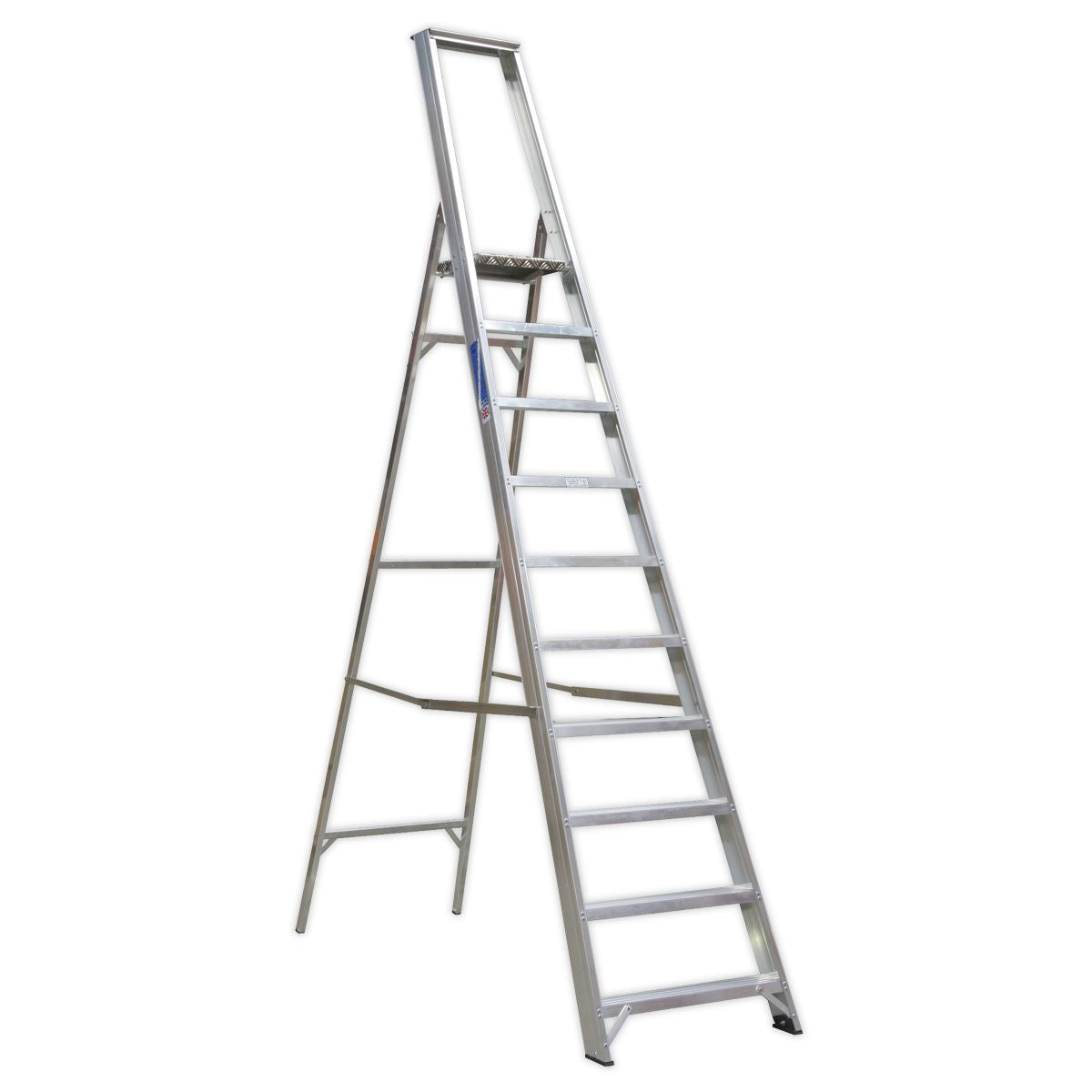 Sealey Aluminium Step Ladder 10-Tread Industrial BS EN 131