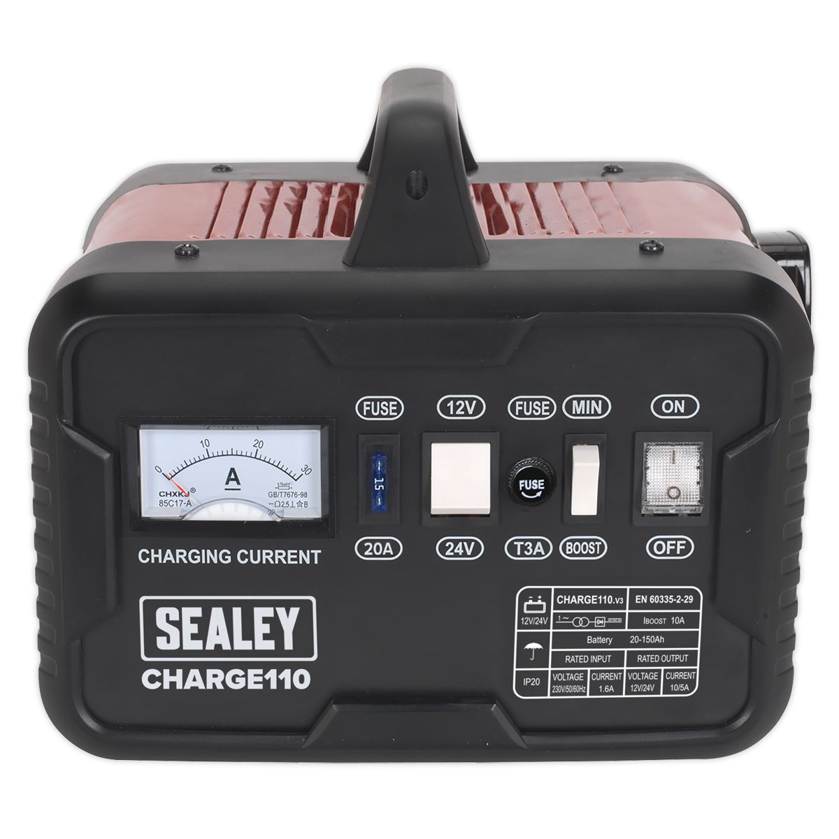 Sealey Battery Charger 14Amp 12V/24V 230V