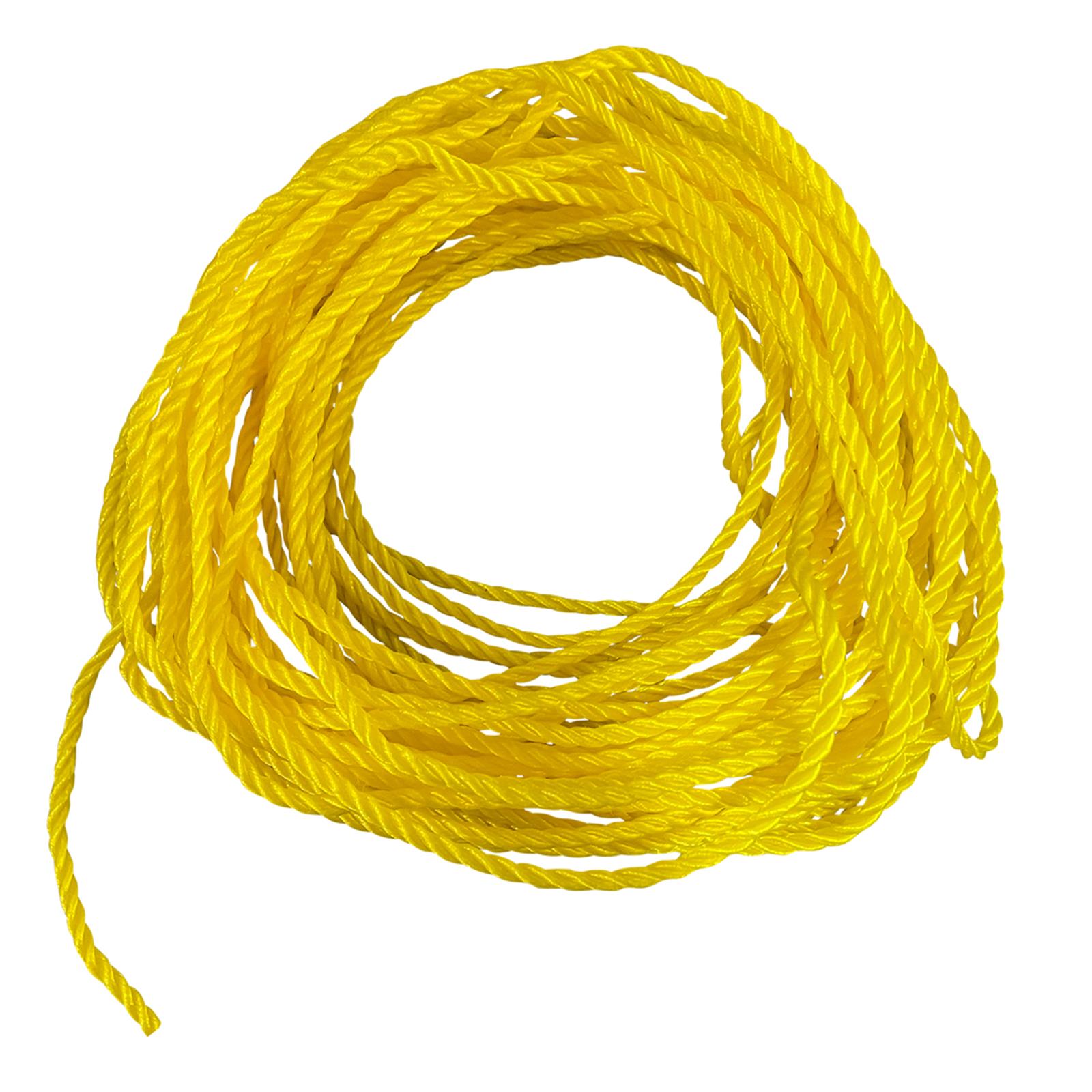 BlueSpot Polypropylene Rope Yellow 15m x 4mm 50ft