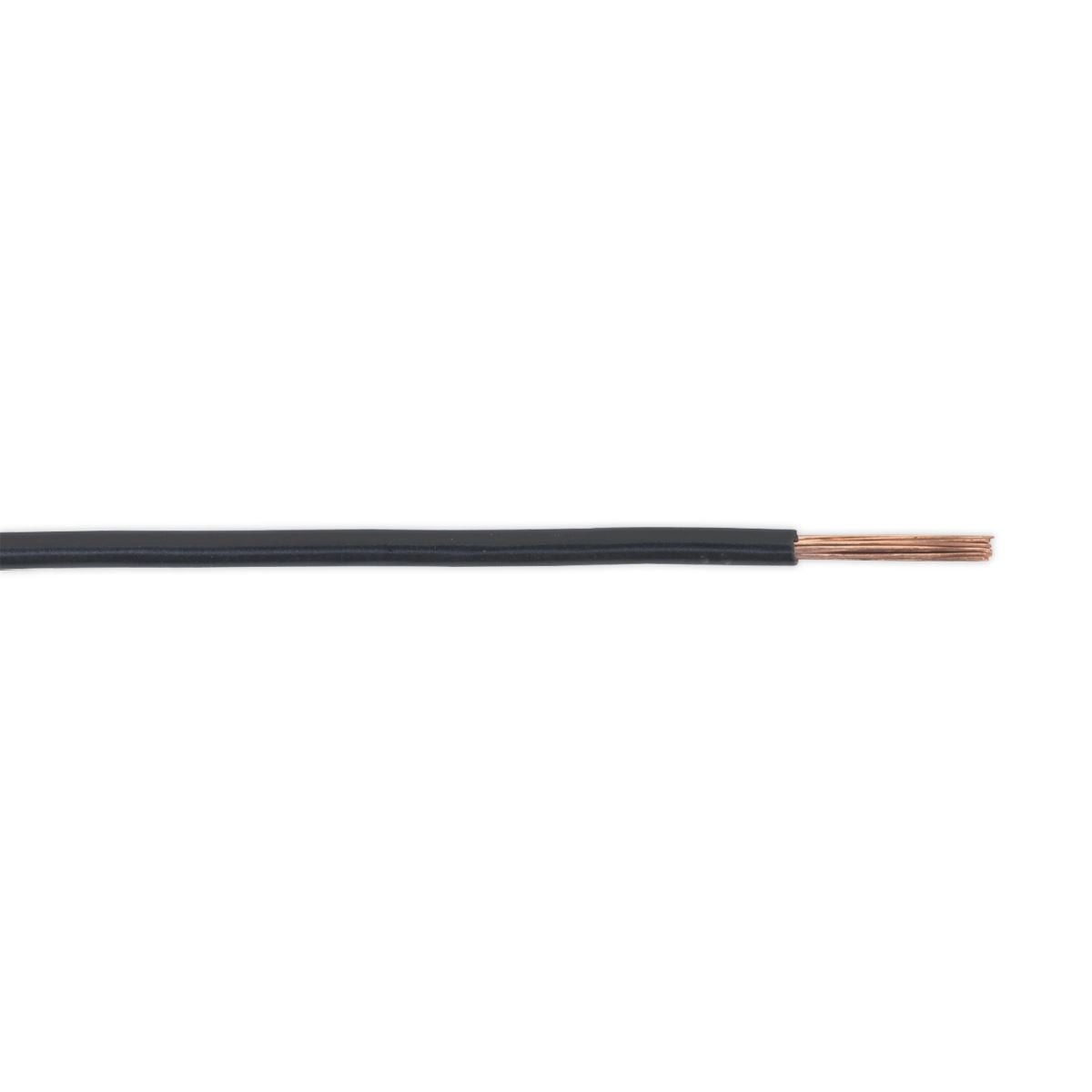 Sealey Automotive Cable Thin Wall Single 2mm² 28/0.30mm 50m Black