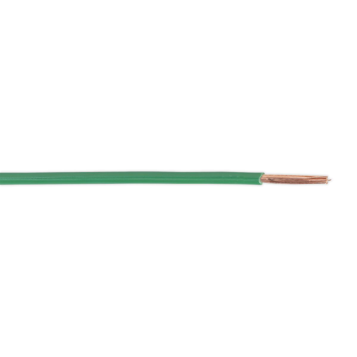 Sealey Automotive Cable Thin Wall Single 2mm² 28/0.30mm 50m Green