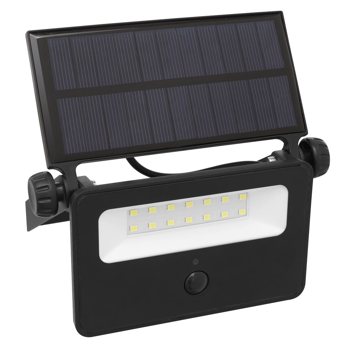 Sealey Extra-Slim Solar Floodlight with Wall Bracket 16W SMD LED