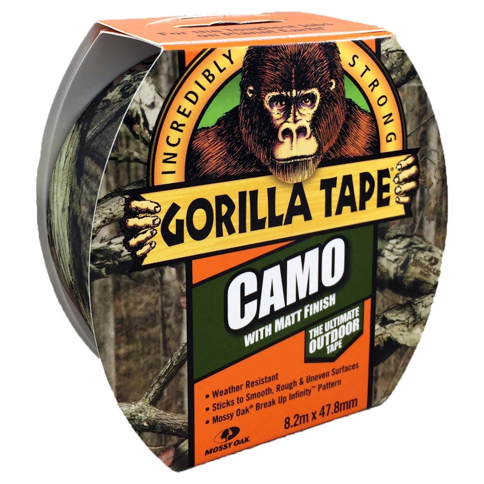 Gorilla 47.8mm x 8.2m Camo Duct Tape with Matt Finish