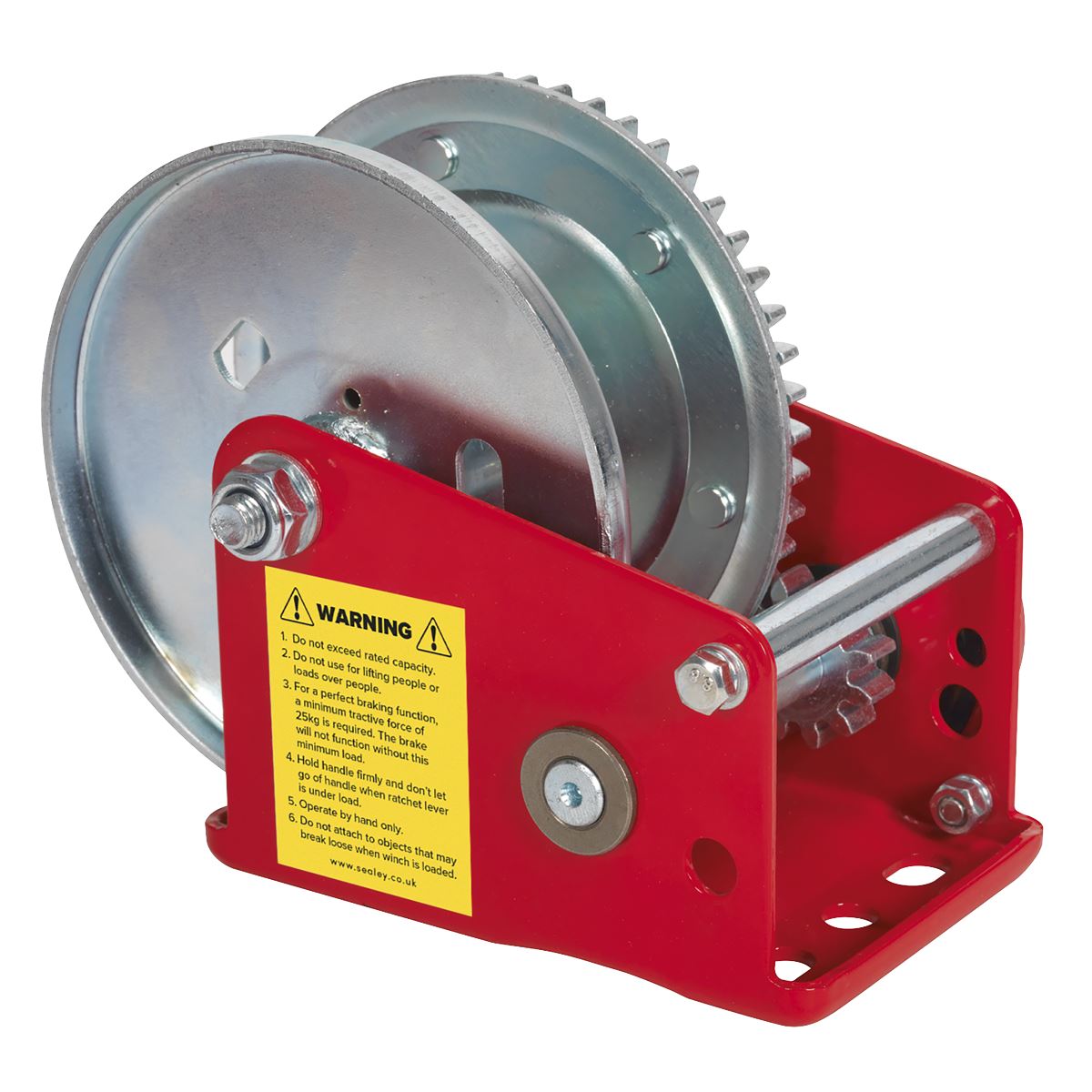 Sealey Geared Hand Winch with Brake 540kg Capacity